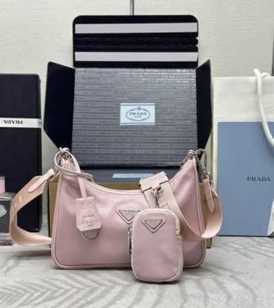 Replica Prada Re-Edition Nylon 2005 Pink - top-rated replica designer bag