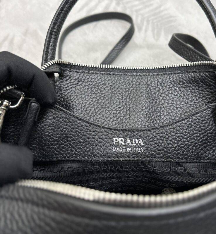 Replica Prada Small Leather Handbag - high-end fake designer purse