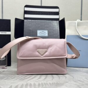 Replica Prada Re-Nylon Shoulder Bag Pink - high-accuracy replica luxury purse