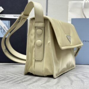 Replica Prada Re-Nylon Shoulder Bag Milk Tea - near-authentic luxury replica handbag