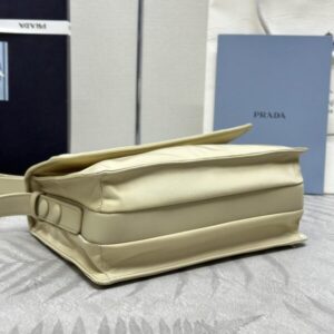 Replica Prada Re-Nylon Shoulder Bag Milk Tea - ultra-realistic fake designer tote