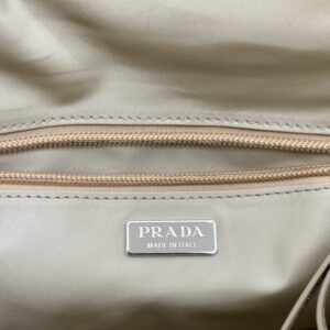 Replica Prada Re-Nylon Shoulder Bag Milk Tea - top-rated replica designer bag