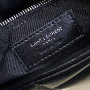 Replica YSL Loulou Black Puffer Silver - premium 1:1 fake handbag model