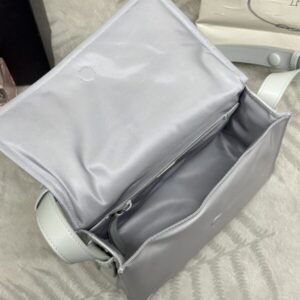 Replica Prada Re-Nylon Shoulder Bag Ice Grey - elite superclone designer purse