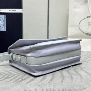Replica Prada Re-Nylon Shoulder Bag Ice Grey - high-accuracy replica luxury purse