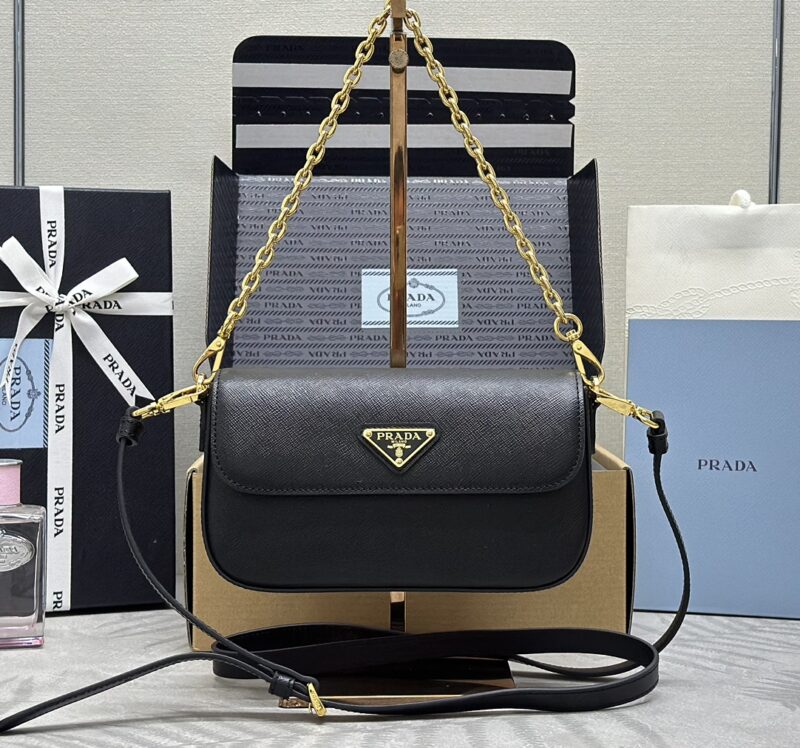 Replica Prada Mini Saffiano Black - 1:1 designer replica handbag
