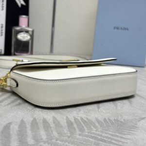 Replica Prada Mini Saffiano White - authentic-look luxury purse replica