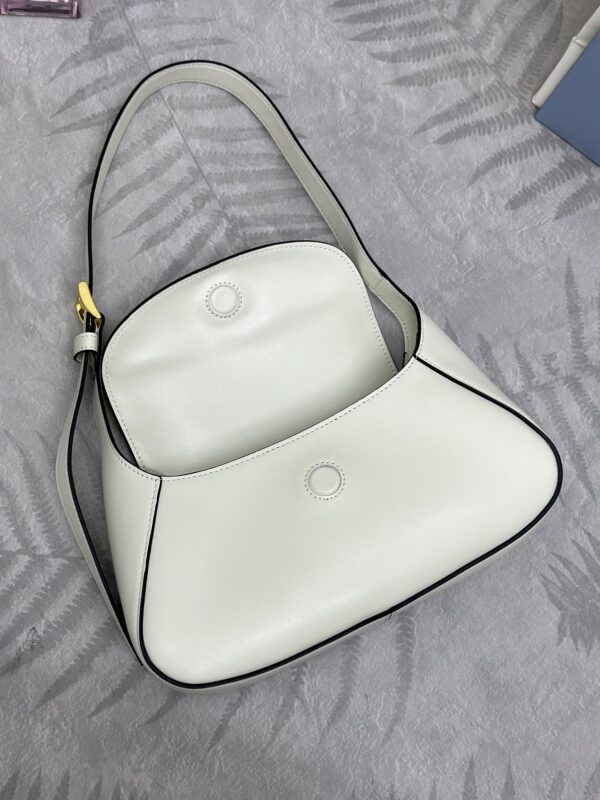 Replica Prada Small Shoulder Bag White - top-rated replica designer bag