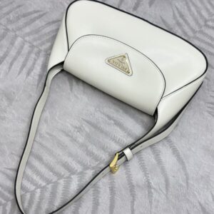 Replica Prada Small Shoulder Bag White - best-selling designer handbag dupe