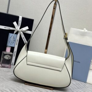 Replica Prada Small Shoulder Bag White - best-selling designer handbag dupe