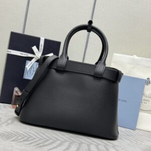 Replica Prada Black Buckle - premium 1:1 fake handbag model