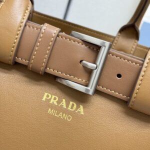Replica Prada Brown Buckle - authentic-look luxury purse replica