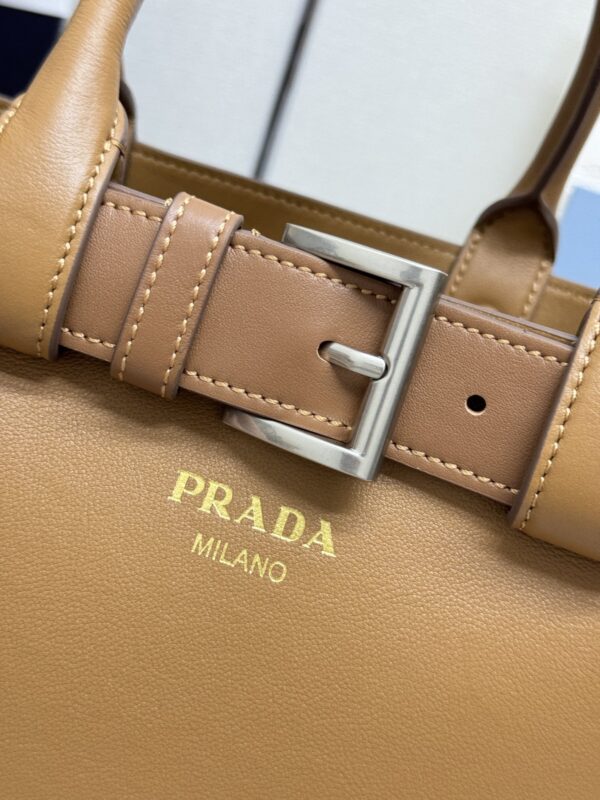 Replica Prada Brown Buckle - authentic-look luxury purse replica