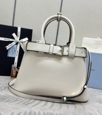 Replica Prada White Buckle - best quality luxury bag dupe