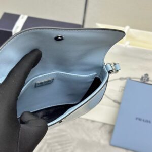 Replica Prada Cleo Medium Blue Bag With Flap - high-end fake designer purse