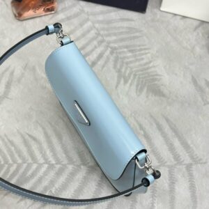 Replica Prada Cleo Medium Blue Bag With Flap - high-accuracy replica luxury purse