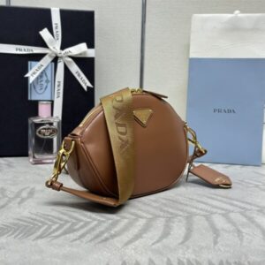 Replica Prada Caramel Mini Shoulder Bag - realistic designer-inspired fake bag