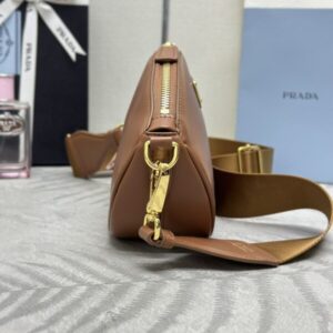 Replica Prada Caramel Mini Shoulder Bag - realistic designer-inspired fake bag
