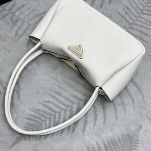 Replica Prada Medium White Shoulder Bag - authentic-look luxury purse replica