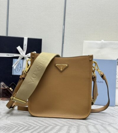 Replica Prada Saffiano Small Tote Black Brown - elite superclone designer purse