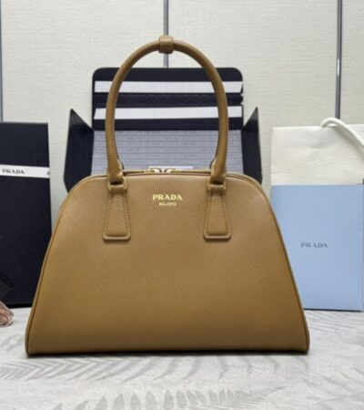 Replica Prada Large Saffiano Caramel - high-quality designer bag clone