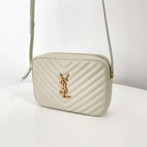 Replica YSL Lou Camera Bag White - high-accuracy replica luxury purse