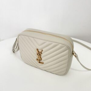 Replica YSL Lou Camera Bag White - 1:1 designer replica handbag