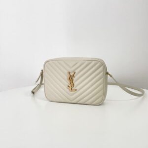 Replica YSL Lou Camera Bag White - authentic-look luxury purse replica