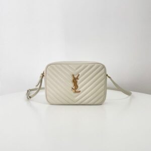 Replica YSL Lou Camera Bag White - 1:1 designer replica handbag