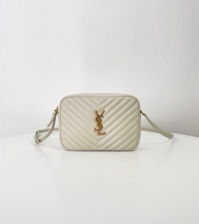 Replica YSL Lou Camera Bag White - 1:1 designer replica handbag