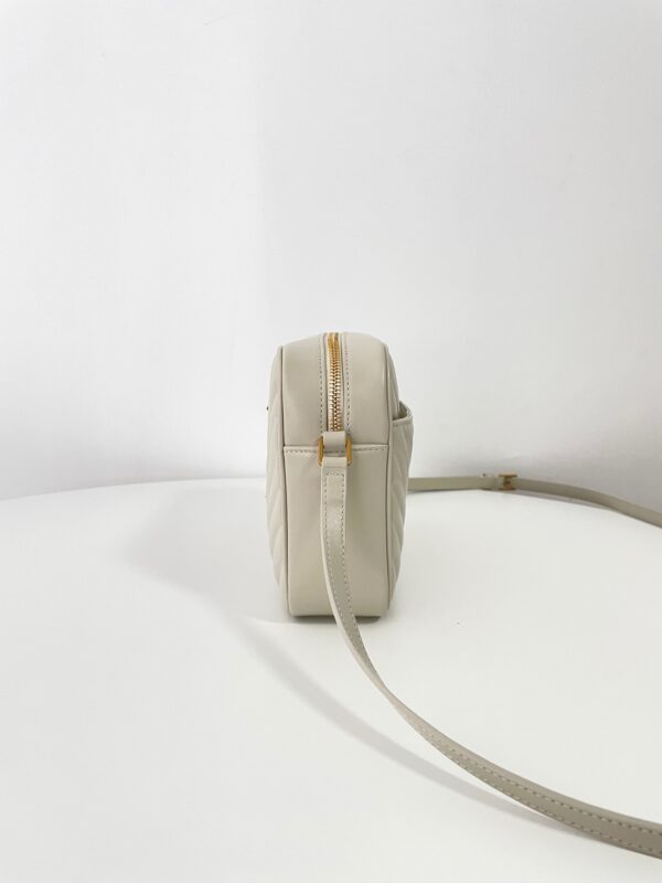 Replica YSL Lou Camera Bag White - near-authentic luxury replica handbag