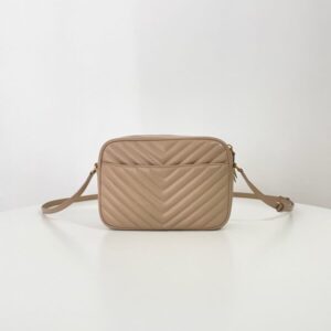 Replica YSL Lou Camera Bag Apricot - near-authentic luxury replica handbag