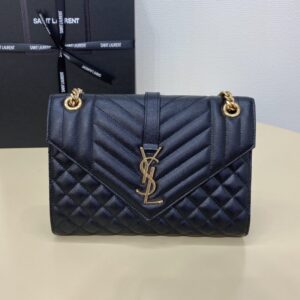 Replica YSL Envelope Crossbody Black - premium 1:1 fake handbag model