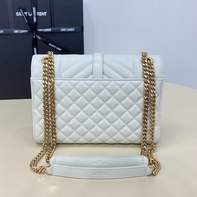 Replica YSL Envelope Crossbody White - ultra-realistic fake designer tote