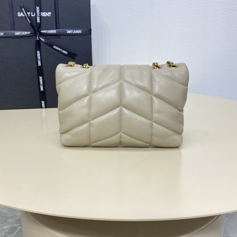 Replica YSL Loulou Apricot Puffer - high-quality designer bag clone
