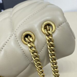 Replica YSL Loulou Apricot Puffer - authentic-look luxury purse replica