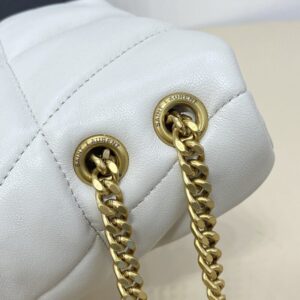 Replica YSL Loulou White Puffer - high-end fake designer purse