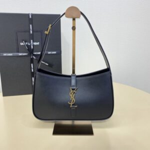 Replica YSL LE 5 A 7 Hobo Black - top-tier luxury replica shoulder bag