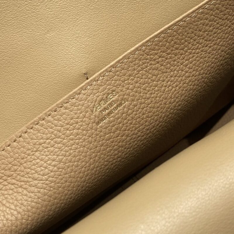 Replica Hermes Halzan Milk Tea - realistic designer-inspired fake bag