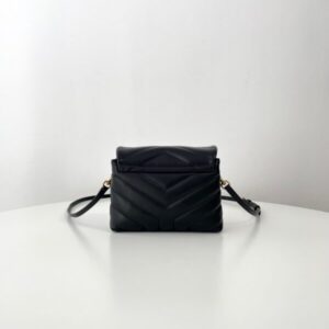 Replica YSL LouLou Mini Black - authentic-look luxury purse replica