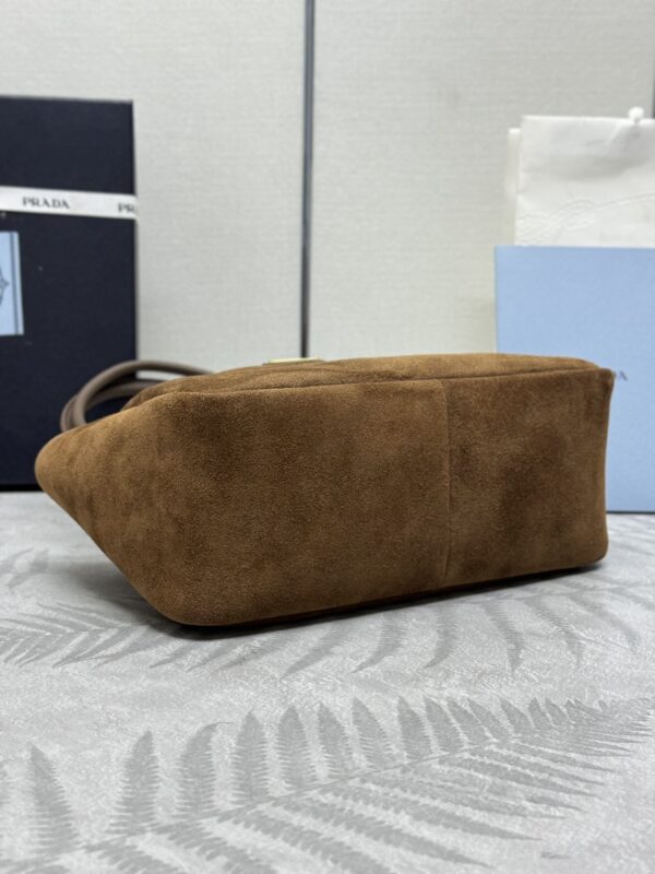 Replica Prada Medium Suede Shoulder Bag - top-tier luxury replica shoulder bag