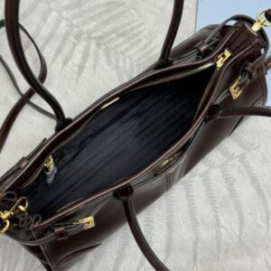 Replica Prada Naplak Patent Brown - ultra-realistic fake designer tote