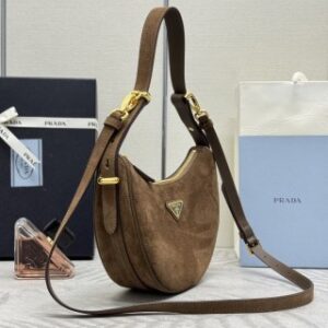 Replica Prada Arque Suede - best quality luxury bag dupe