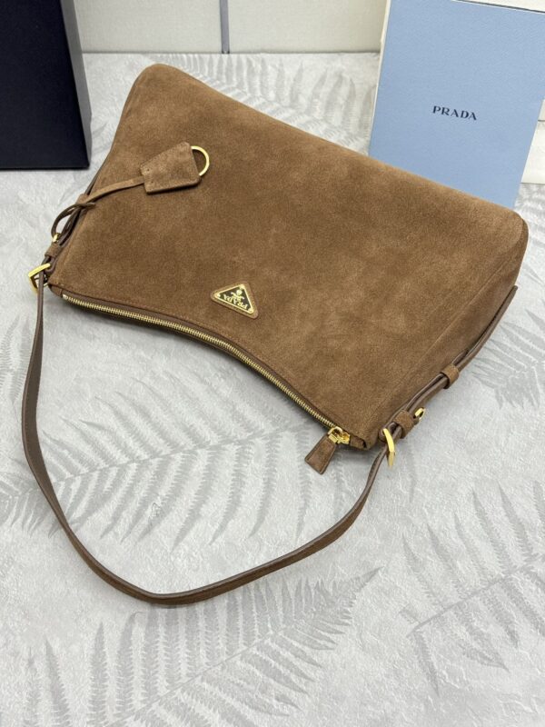 Replica Prada Prada Aimée Suede Large - elite superclone designer purse