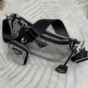 Replica Prada Re-Edition 2005 Diamond White - high-quality designer bag clone