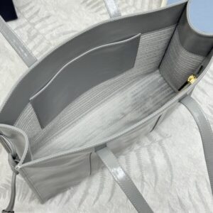 Replica Prada Antique Nappa Tote Grey - premium 1:1 fake handbag model