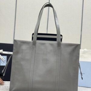 Replica Prada Antique Nappa Tote Grey - top-tier luxury replica shoulder bag
