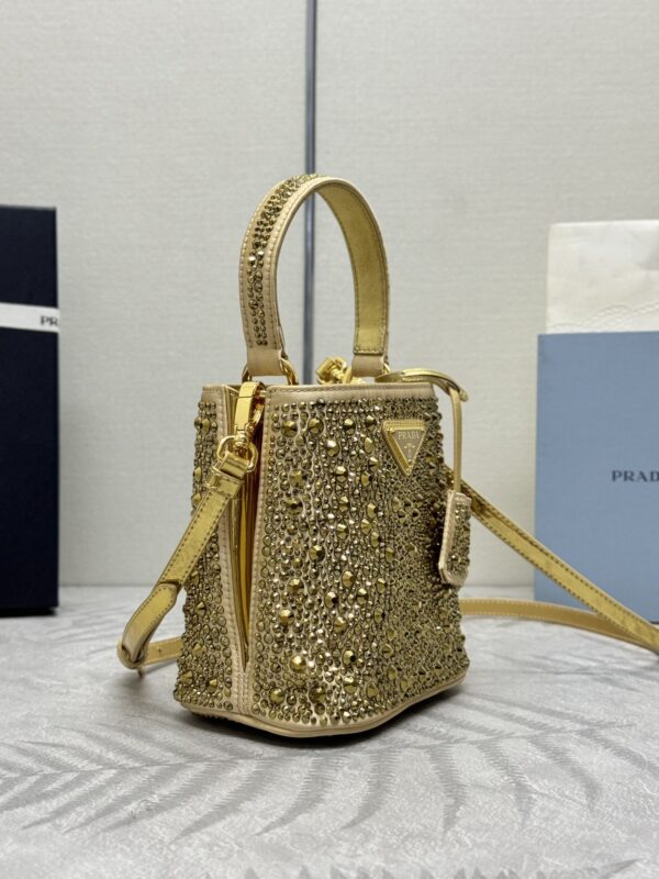 Replica Prada Crystal Bucket Bag - best-selling designer handbag dupe