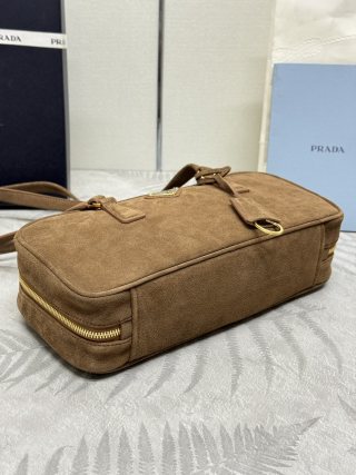 Replica Prada Hobo Suede - best-selling designer handbag dupe