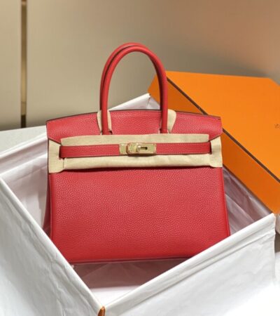 Replica Hermes Birkin Hot Red - 1:1 designer replica handbag